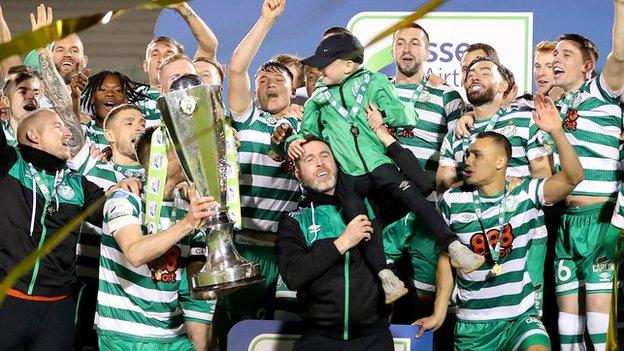 Overjoyed Shamrock Rovers crowned League of Ireland Premier Division  champions 