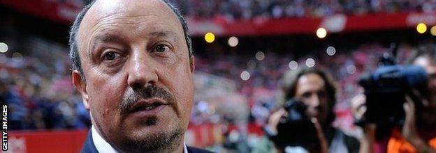 Real Madrid manager Rafael Benitez