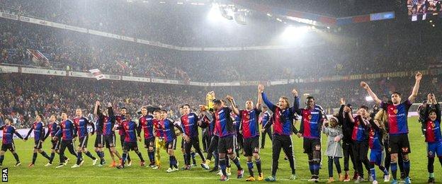 Basel celebrate the title