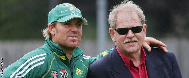 Shane Warne and Terry Jenner