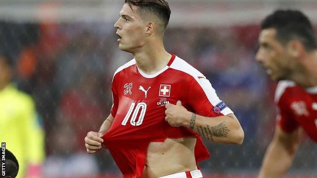 Granit Xhaka Switzerland shirt