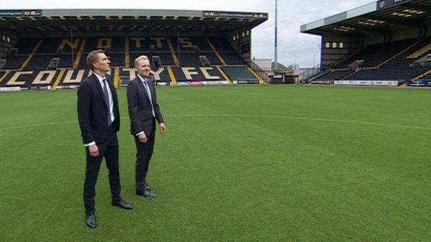 New Notts County owners Alexander Reedtz (left) and Christoffer Reedtz