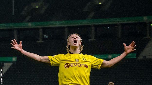 Borussia Dortmund striker Erling Braut Haaland
