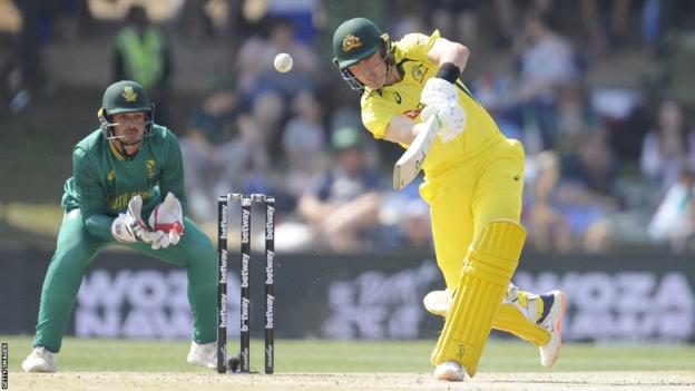 Marnus Labuschagne batting v South Africa