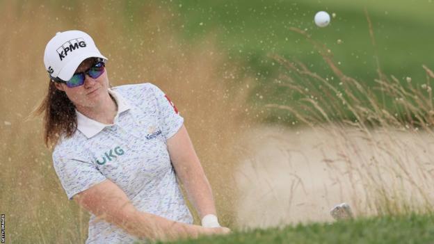 Ireland's Leona Maguire in action at the Women's PGA Championship in New Jersey