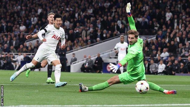 Son Heung-min scores for Tottenham