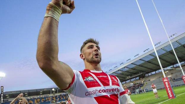 Tommy Makinson in action for St Helens