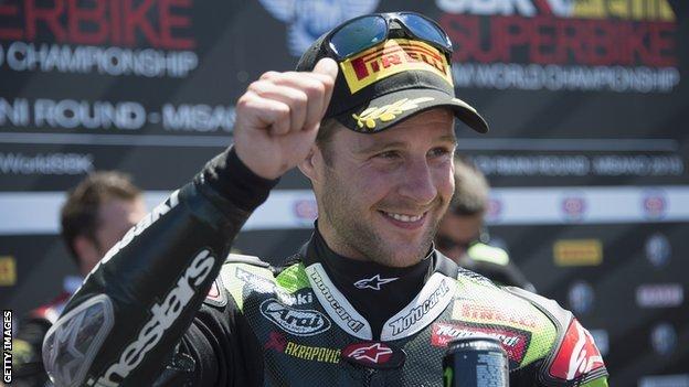 Jonathan Rea has not finished outside the top two in any World Superbike race this year