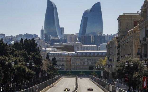 Flame Towers in Baku