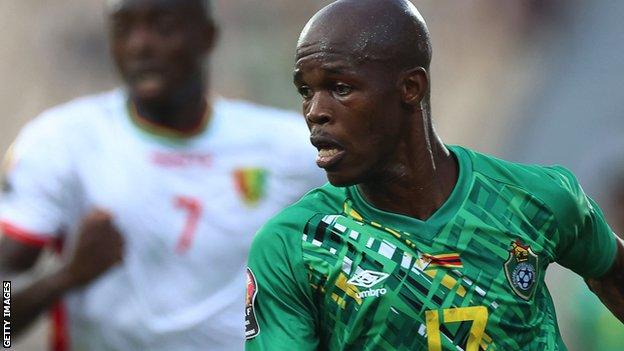 Knowledge Musona in action for Zimbabwe
