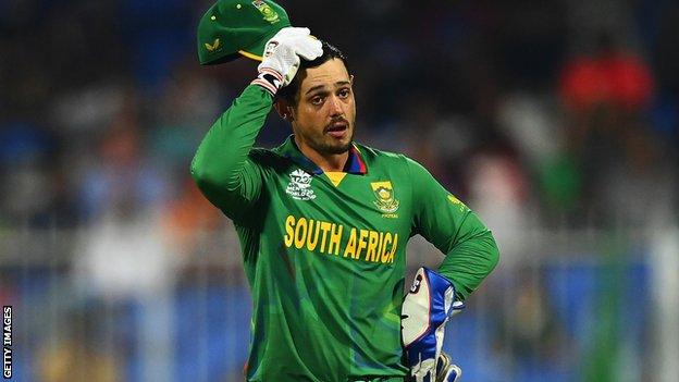 Quinton de Kock at the T20 World Cup in 2021