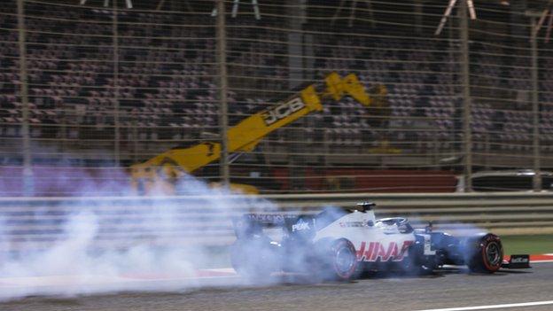 Lewis Hamilton Top In Bahrain Grand Prix Practice As Alex Albon Crashes Bbc Sport