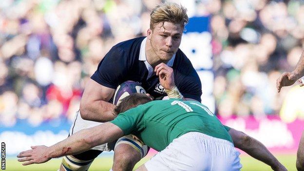 Mike Blair is expecting a big performance from Scotland's Dave Denton