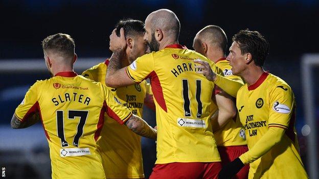 Partick Thistle are bottom of the Scottish Championship and beat Stenhousemuir last weekend to reach the Challenge Cup semi-finals