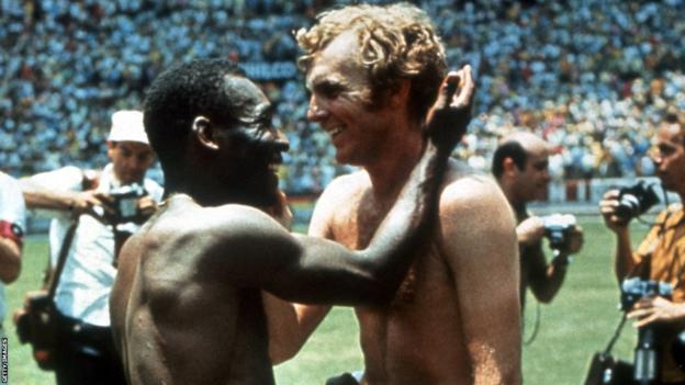 Pele and Bobby Moore