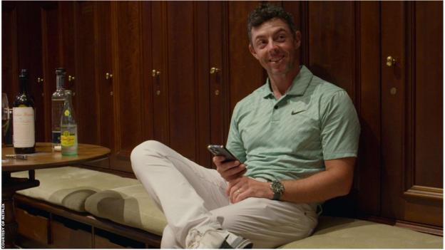 Rory McIlroy laughs