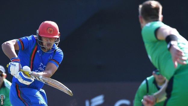 Hazratullah Zazai's innings helped Afghanistan produce an overall T20 record stand of 236
