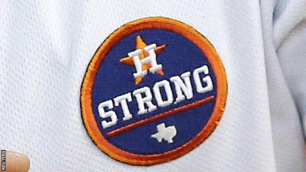 Houston Astros Uniform BE STRONG Morale Patch
