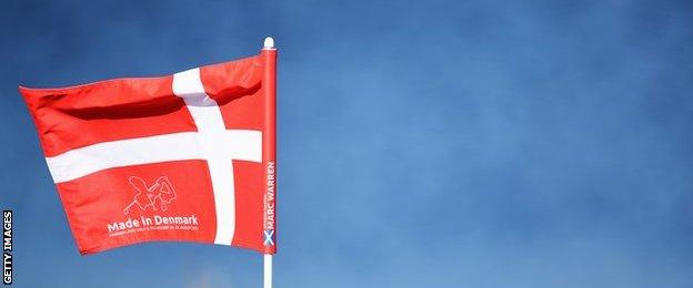 A flag at the Made in Denmark golf event