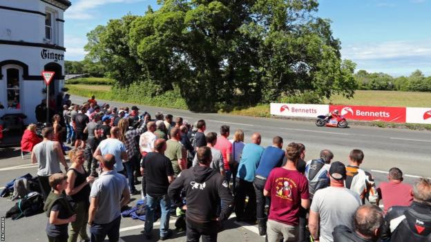 Spectators can stand just metres away from the high-speed action at some vantage points around the course