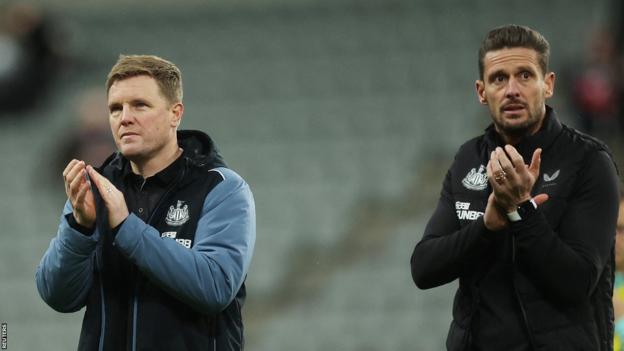Bournemouth manager Eddie Howe and his assistant Jason Tindall