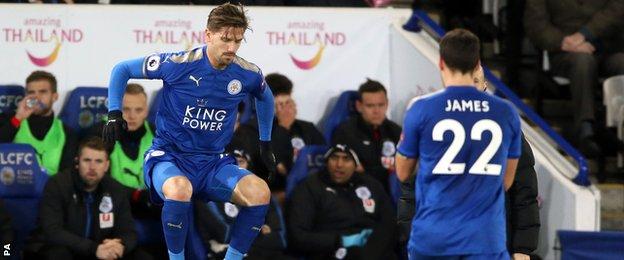 Adrien Silva makes Leicester debut