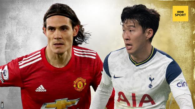 Edinson Cavani and Son Heung-min