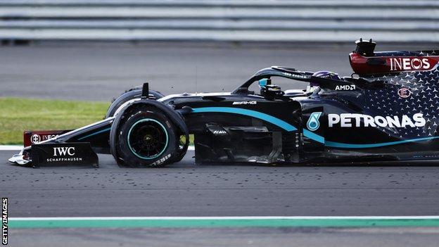 Lewis Hamilton at Silverstone