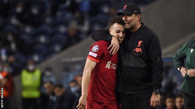 Diogo Jota & Jurgen Klopp