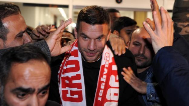 Lukas Podolski: Former Arsenal and Germany striker joins Antalyaspor