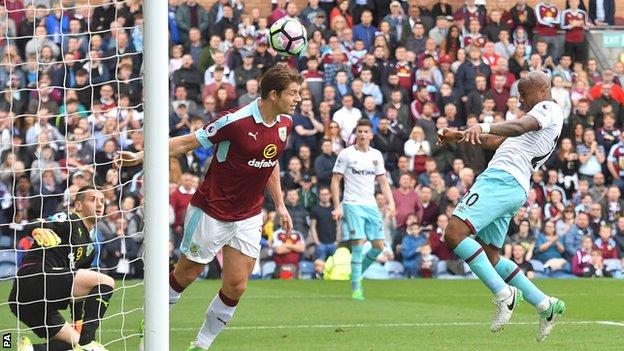 Burnley still searching for its first EPL point at home after 2-1 defeat to  West Ham