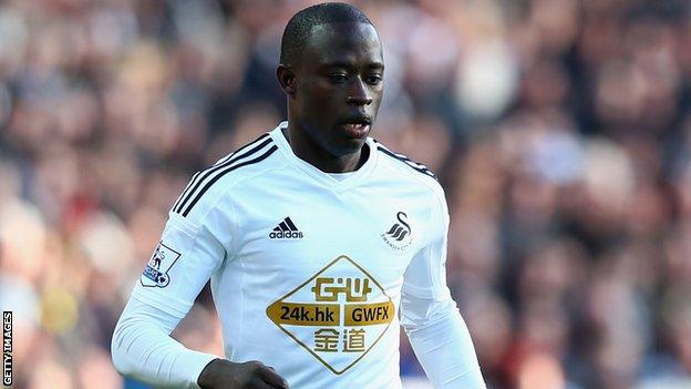 Modou Barrow Swansea striker joins Blackburn Rovers on loan BBC