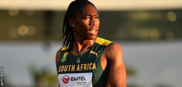 Caster Semenya at the African Athletics Championships