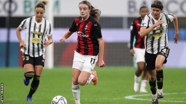 Christy Grimshaw contre la Juventus