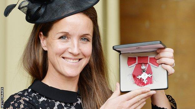 Casey Stoney receives an MBE