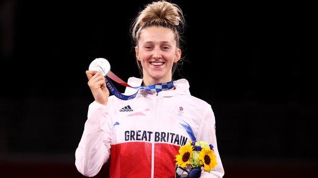 Wales' Williams won her won a silver medal in the women's -67kg taekwondo competition at her debut Olympics after losing to Croatia's Matea Jelic in the final.