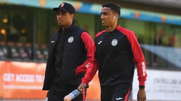 St Mirren midfielders Ethan Erhahon and Keanu Baccus
