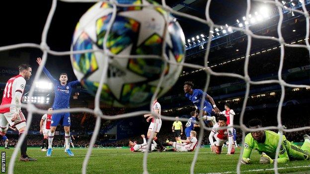 Goal at Chelsea v Ajax in the Champions League