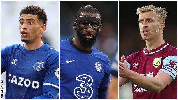 Ben Godfrey (Everton), Antonio Rudiger (Chelsea), Ben Mee (Burnley)