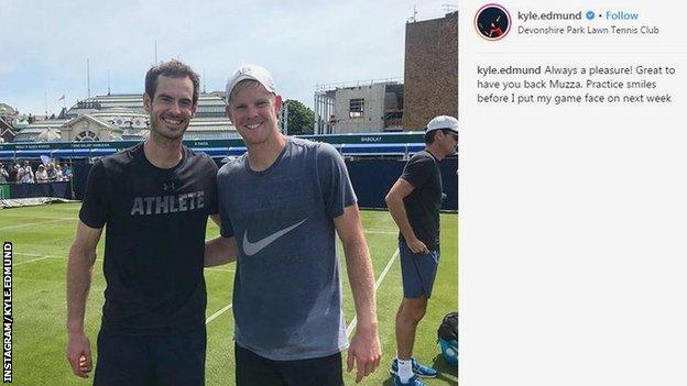 Andy Murray and Kyle Edmund