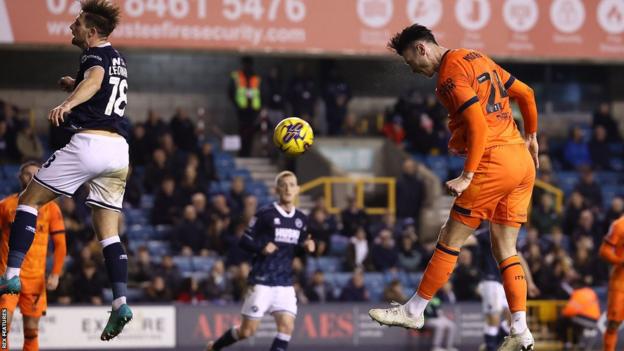 Kieffer Moore scores for Ipswich at Millwall