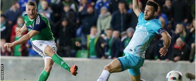 Conor Washington's goal gave Northern Ireland a home win over Slovenia