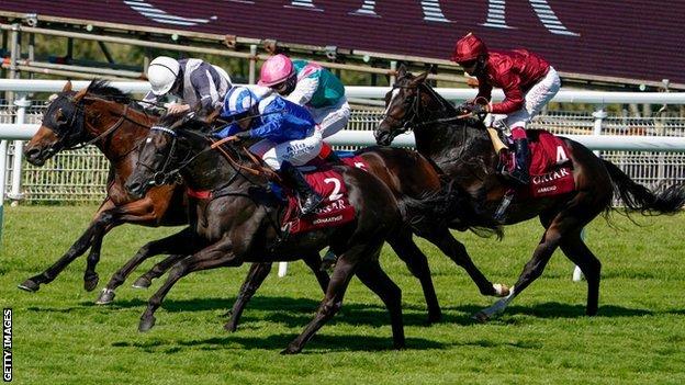 Mohaather (2) comes through to win as Kameko is left in fourth