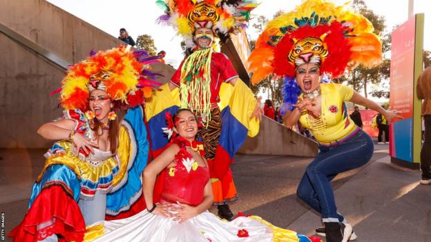 Colombia fans in Melbourne