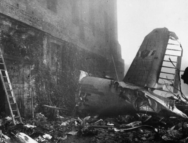 The aftermath of the Superga air disaster