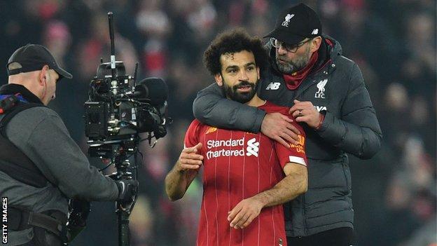 Salah and Klopp