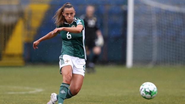 Põhja-Iirimaa 1:1 Montenegro (3:1 agg): Simone Magill on uhke oma meeskonna loomuse üle.