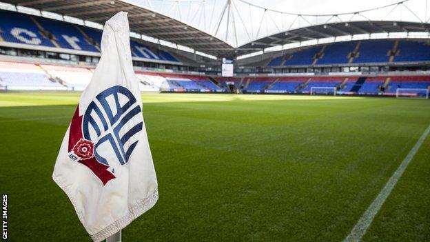 Bolton Wanderers are bottom of League One and had already been given a 12-point deduction for entering administration in May