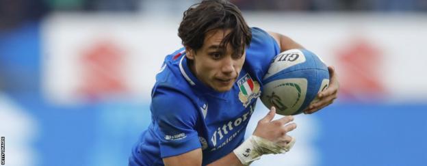Ange Capuozzo playing for Italy