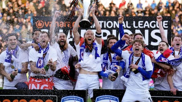 Chesterfield lift the National League title